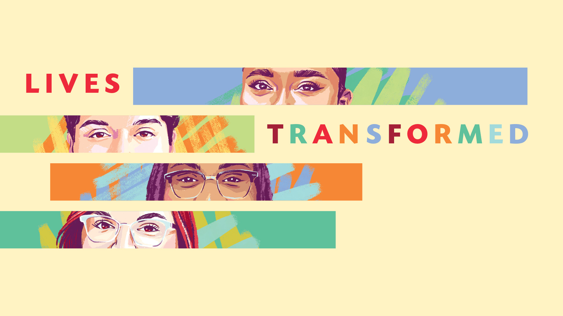 Lives transformed graphic