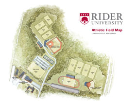 Rider Athletic Field Map Rider Athletic Field Map