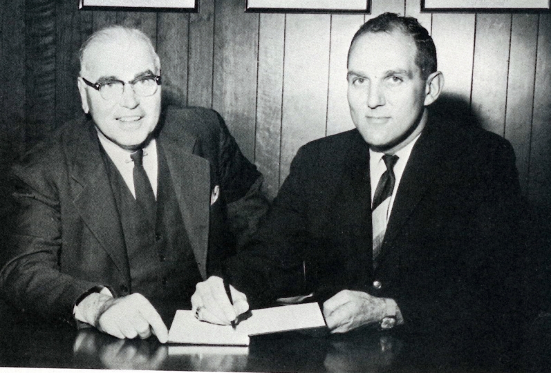 President Franklin F. Moore with Dr. Walter A. Brower