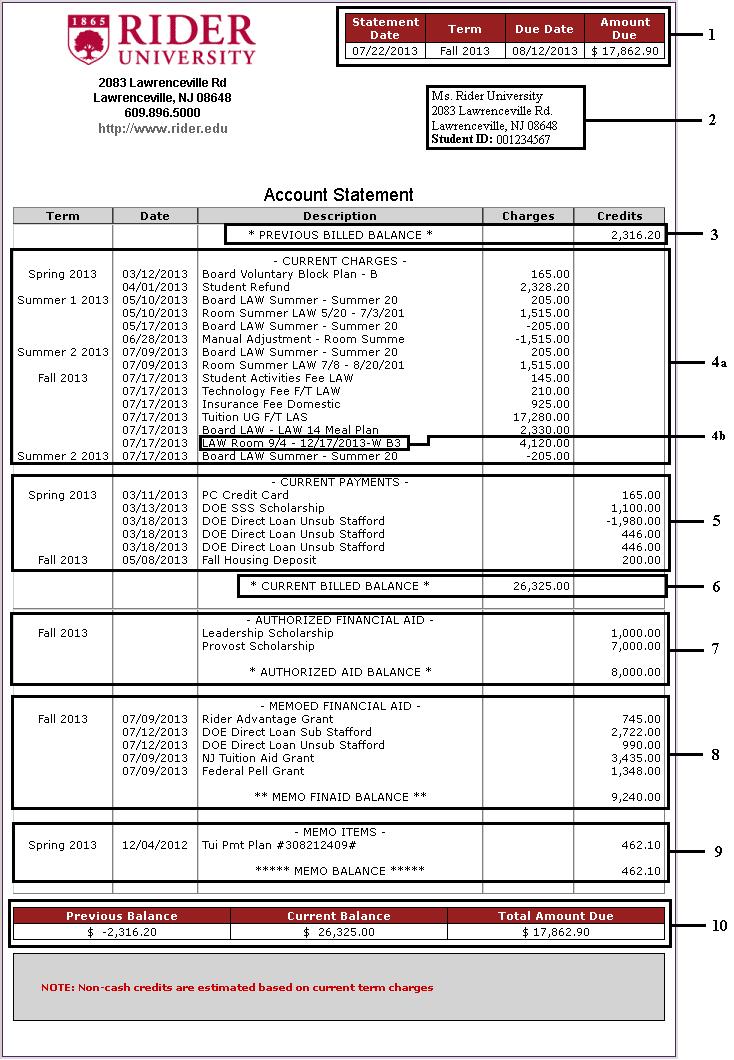 Billing Statement Guides