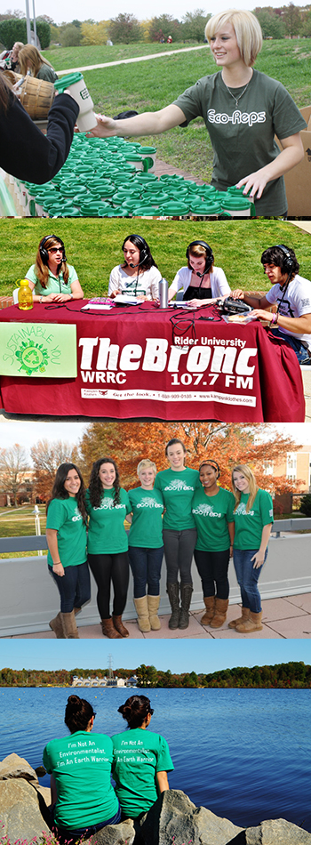 Images of Students who work in the Office of Sustainability Management