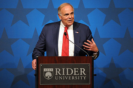 Ed Rendell visits Rider University Ed Rendell