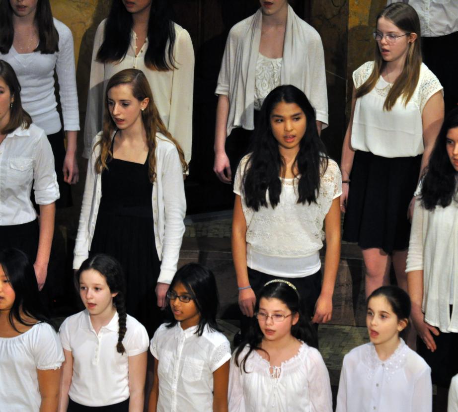 Students in a choir