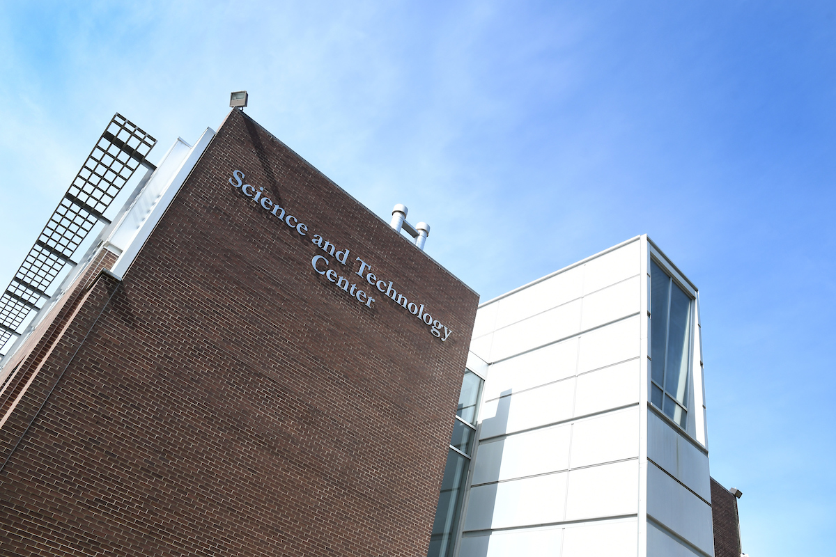 Exterior shot of the Science and Technology Center 