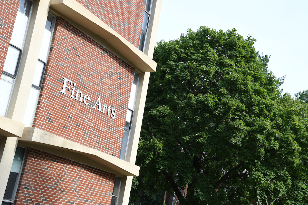 Exterior shot of the Fine Arts Building