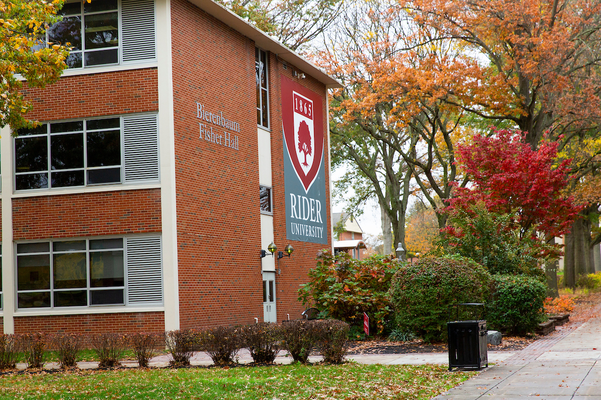 Fall shot of an exterior of a building.