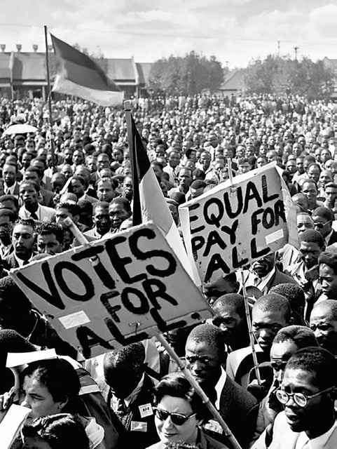 protestors in crowd