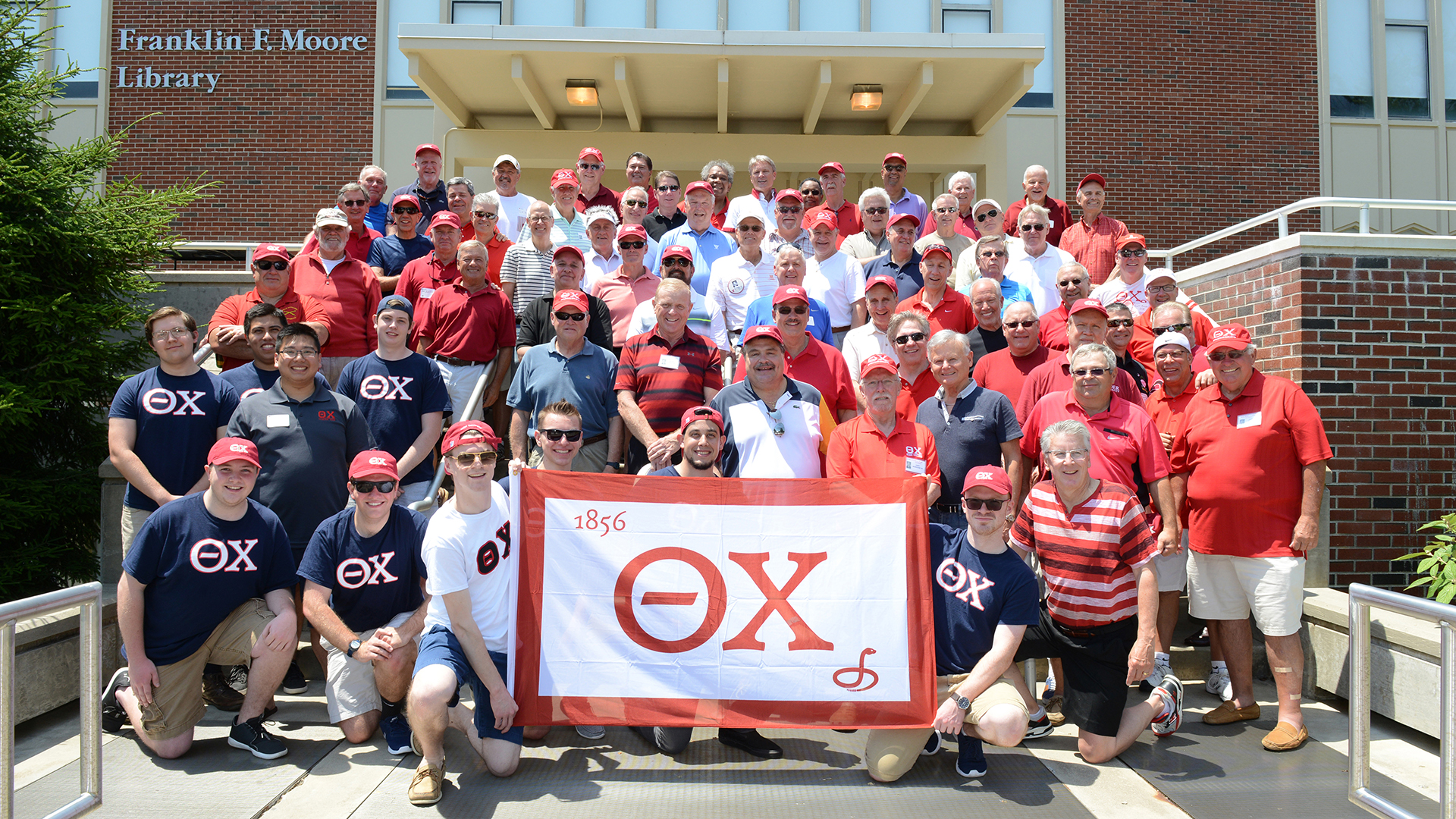 Members of Theta Chi fraternity at 2017 Rider Reunions