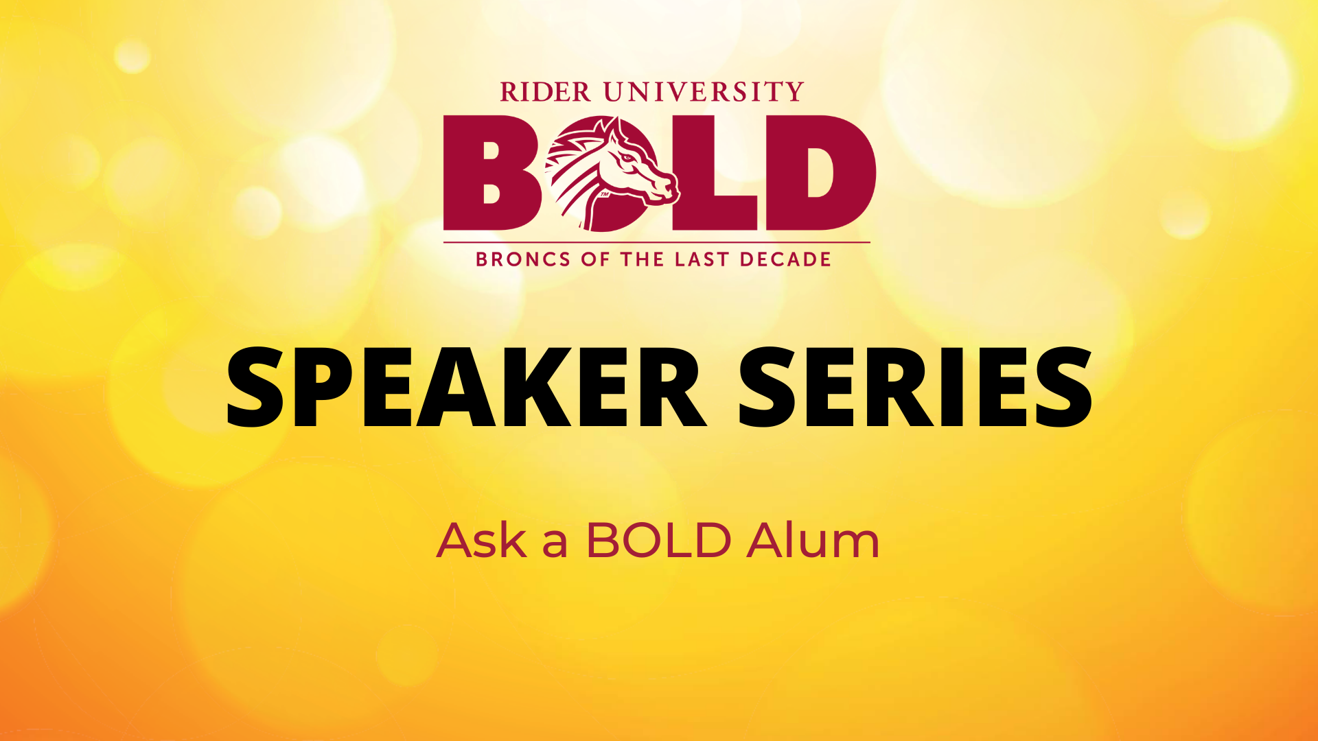Bold Speaker Series
