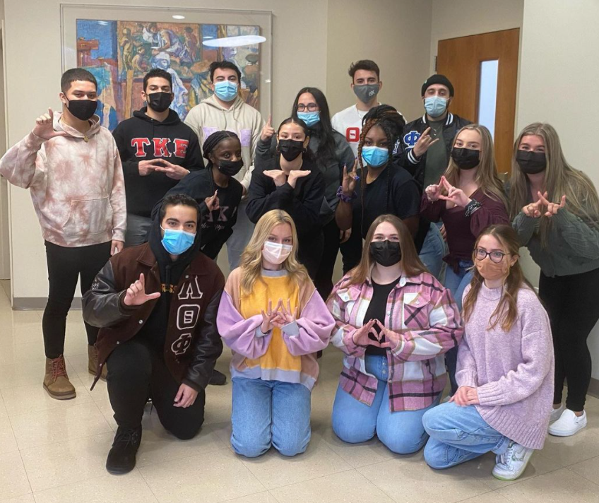 Greek chapter presidents group photo