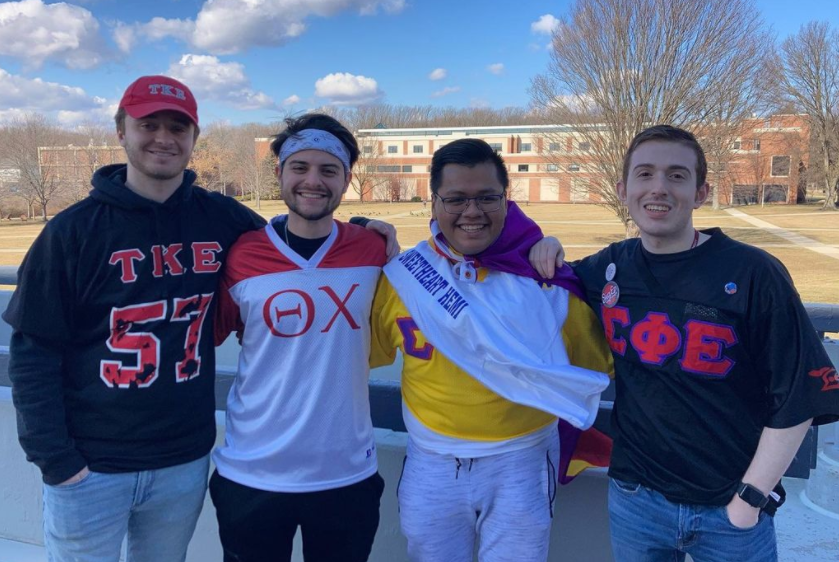 InterFraternal Council students pose for photo on campus.