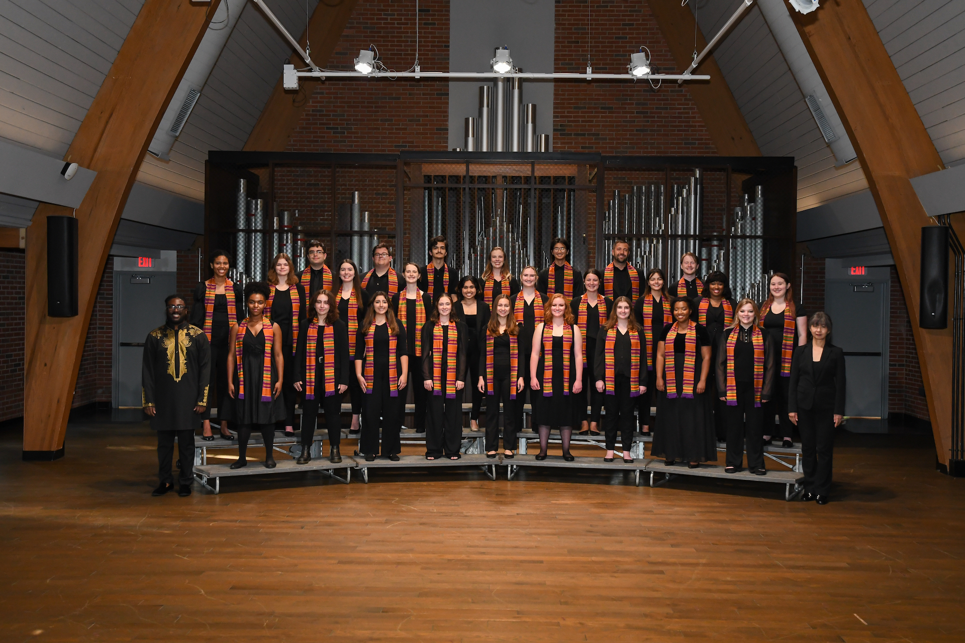 This image shows the current Westminster Jubilee Singers choir.