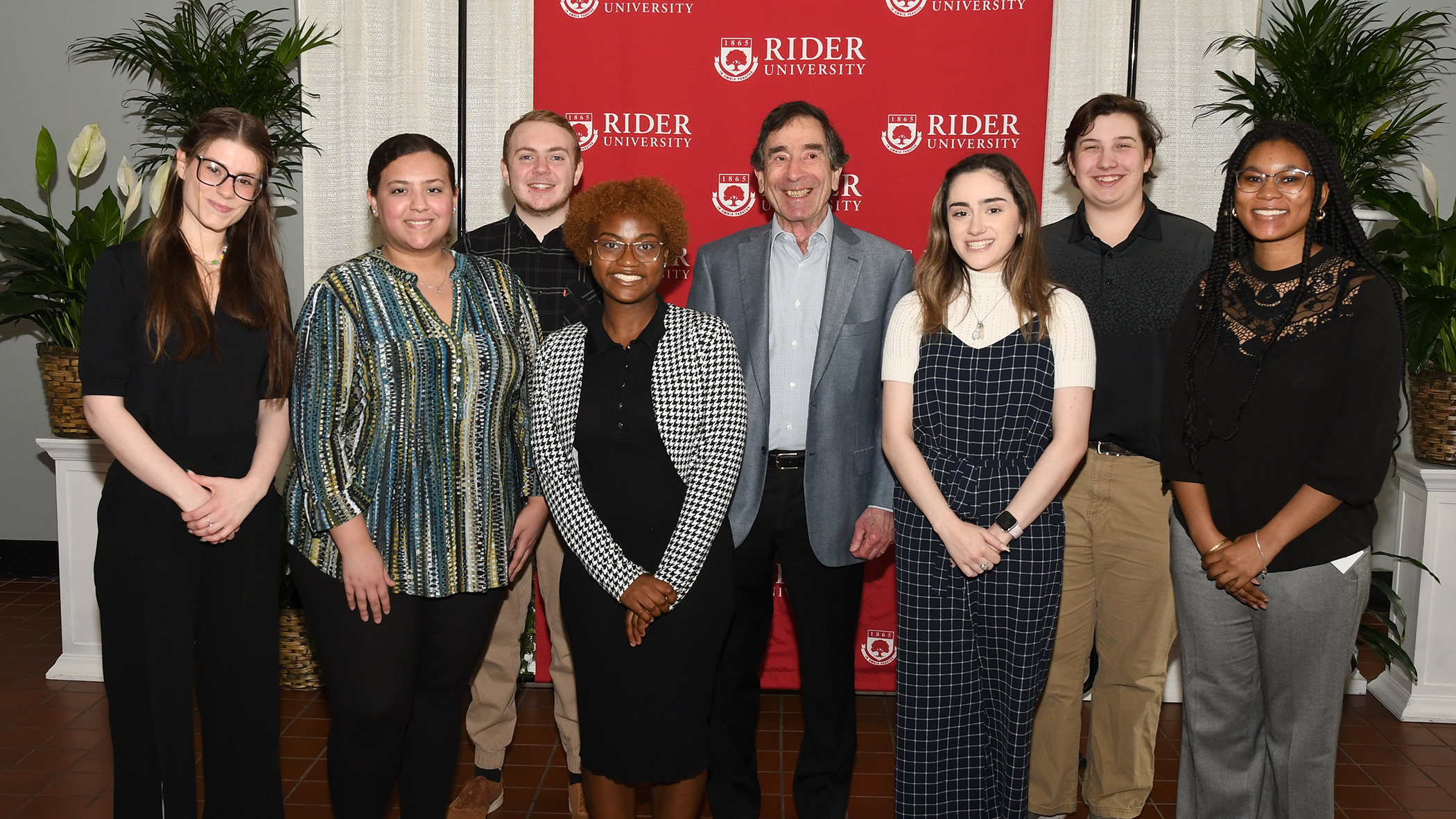 Rider donor and students