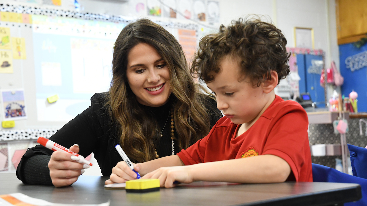 Teacher and student