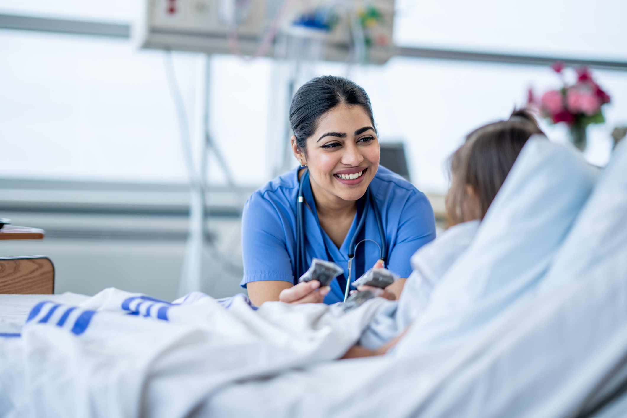 nurse and patient