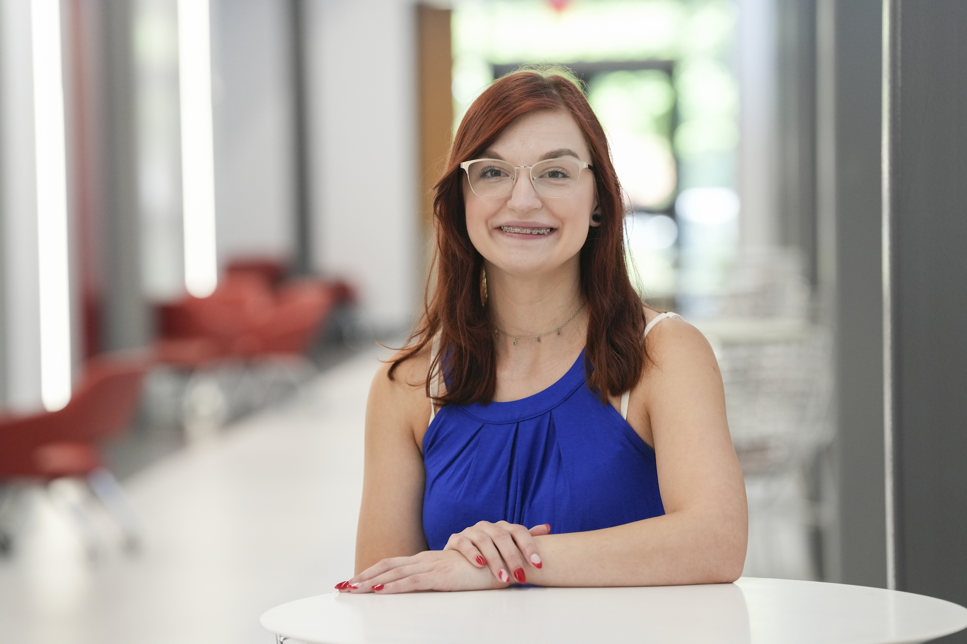 Student smiling