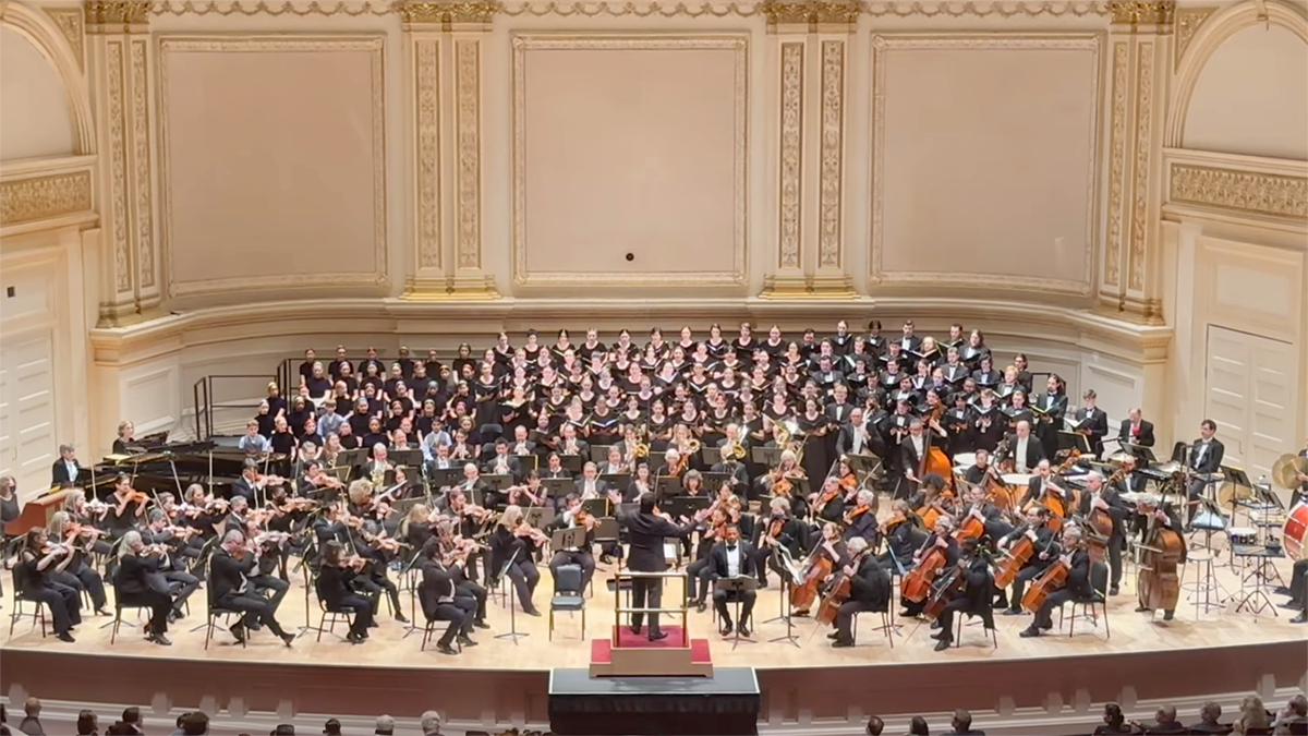 Westminster symphonic choir at Carnegie Hall