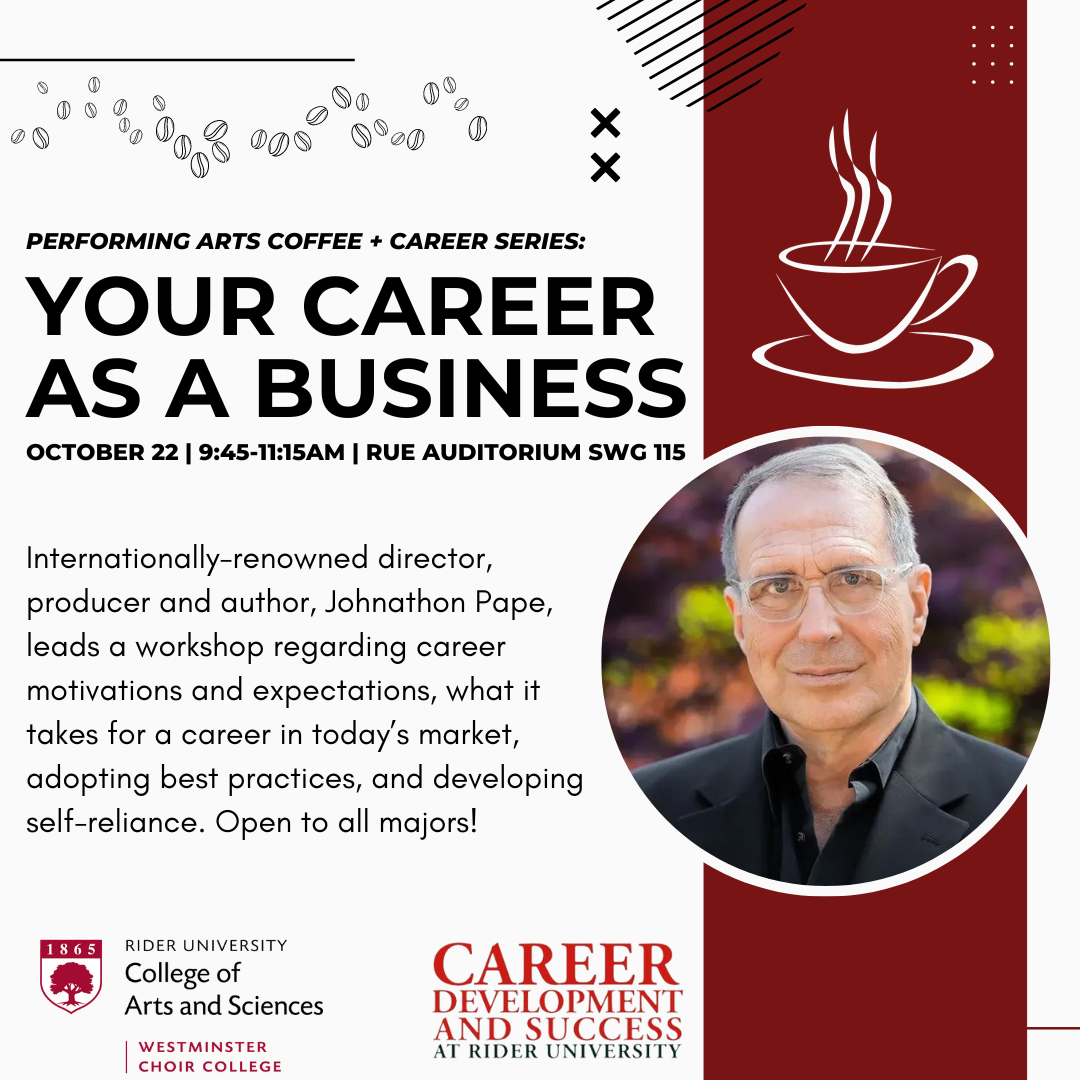 Performing Arts Coffee and Career Series: Your Career as a Business