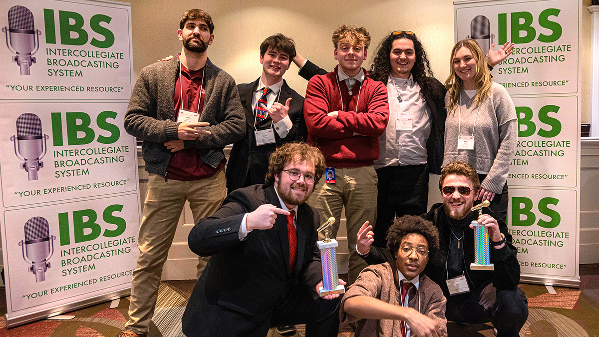 Rider students with IBS Media Award