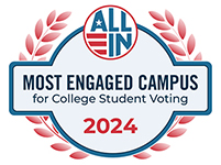 All-In Most Engaged Campus for College Student Voting 2024