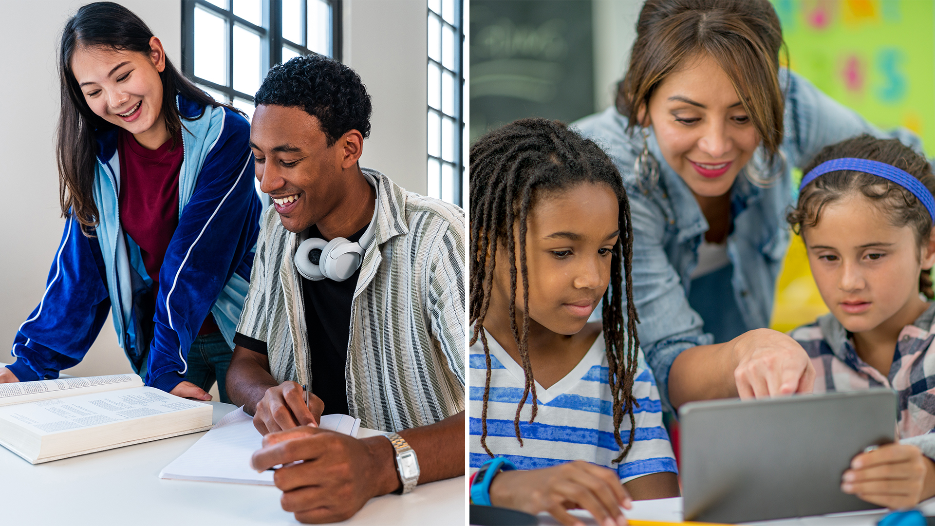youth writing camp, images of young students learning
