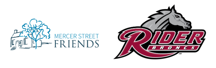 Mercer Street Friends logo and Rider Broncs logo