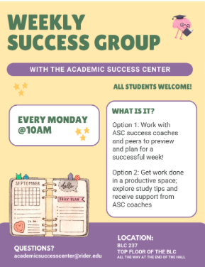 Weekly Success Group Every Monday at 10 a.m.