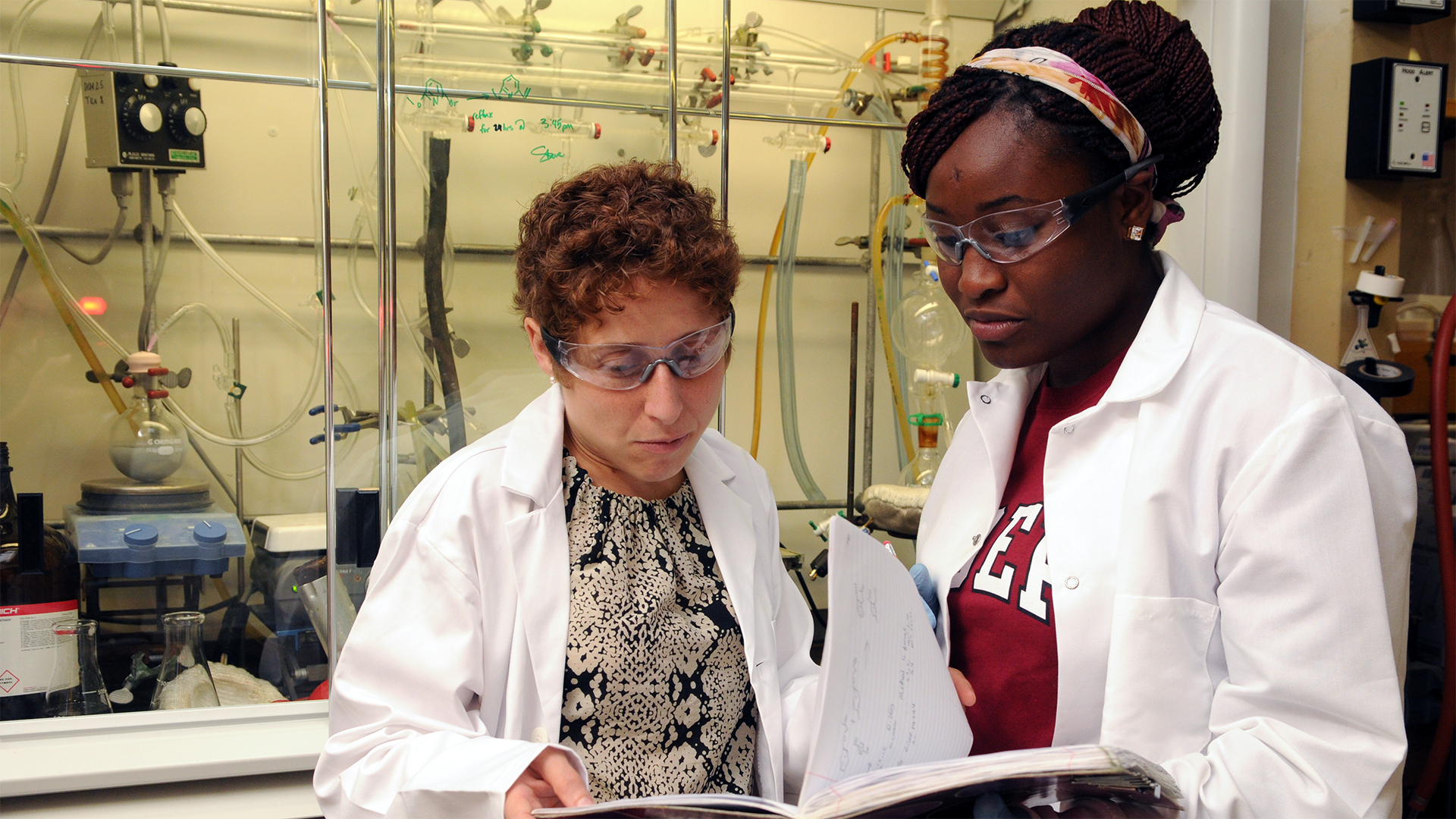 Faculty and student collaborate on research