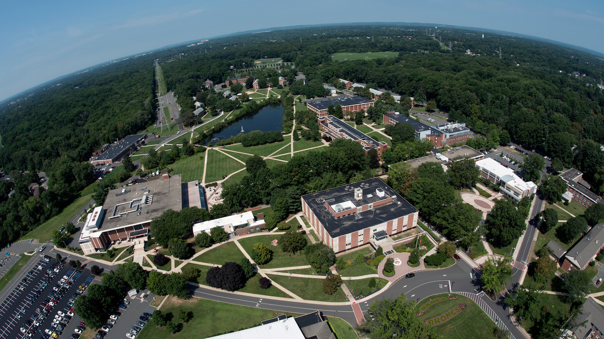 Aerial view of Rider University