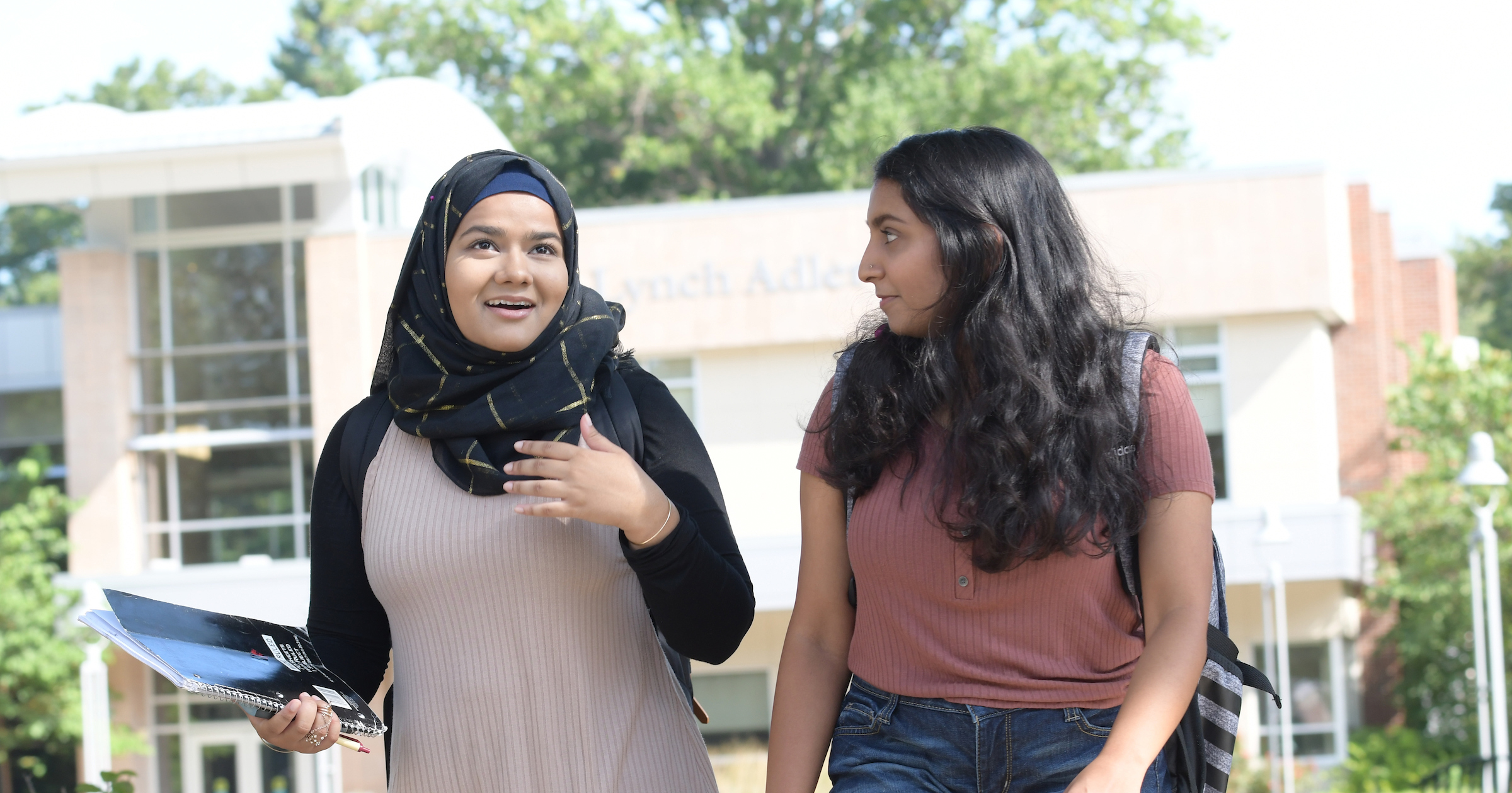 Rider Students Walking on Campus