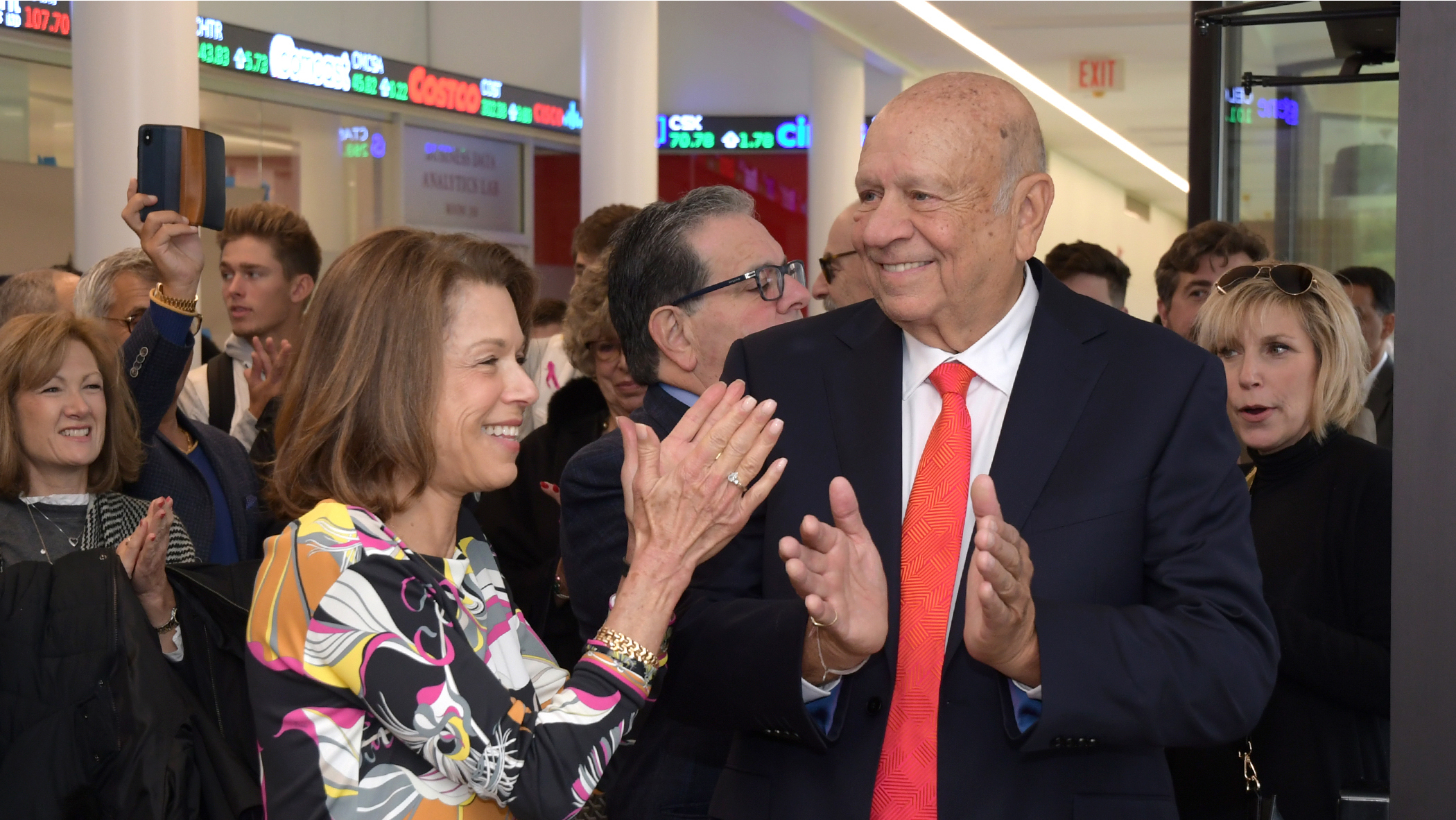 Norm Brodsky at the college of business naming ceremony