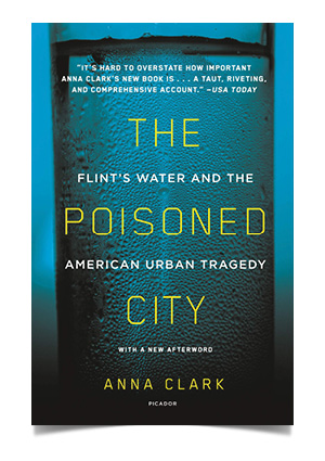 Book cover for The Poisoned City by Anna Clark