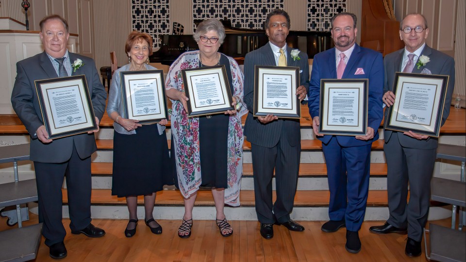 Recipients of the 2019 Westminster Alumni Awards
