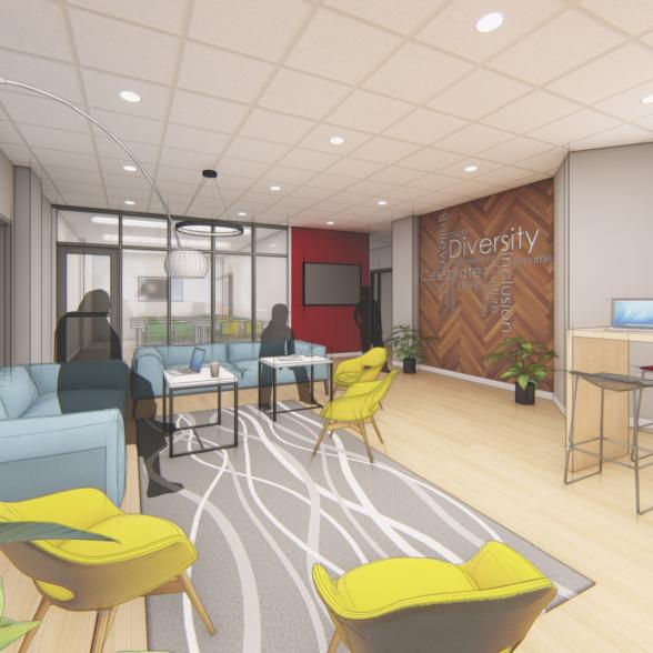 Rendering of new CDI entrance