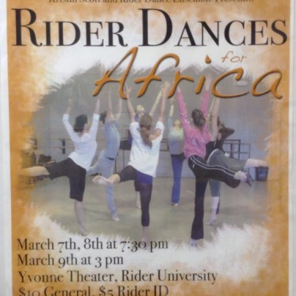 Flyer for Rider Dances for Africa