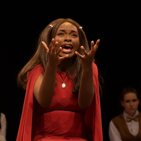 Student performs Shakespeare