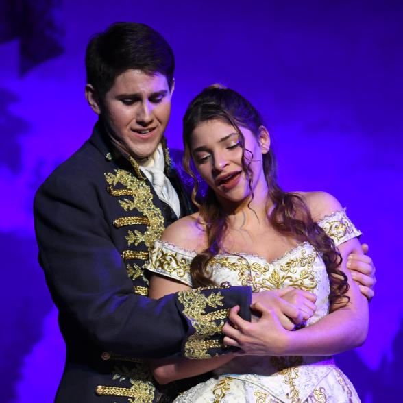 Students sing in opera