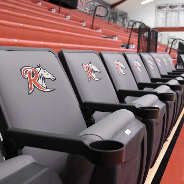 Alumni gym padded seats