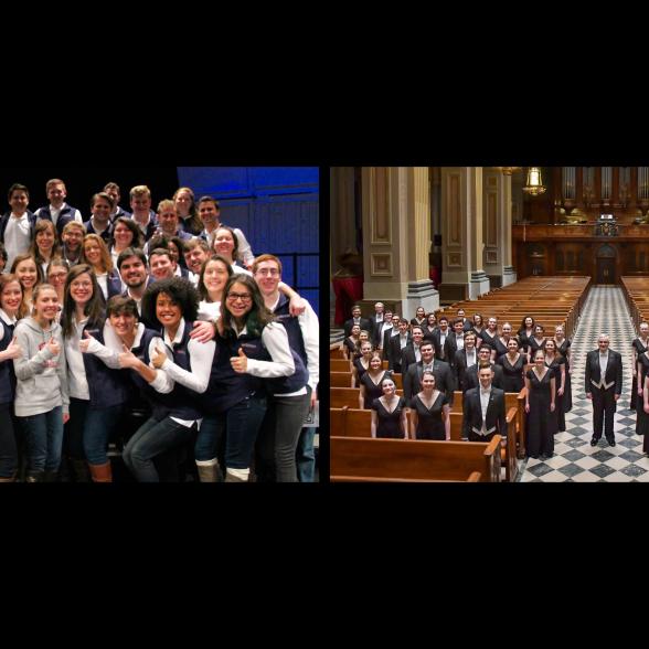 Jessica Dalrymple with the Westminster Choir and as a member of the Westminster Williamson Voices