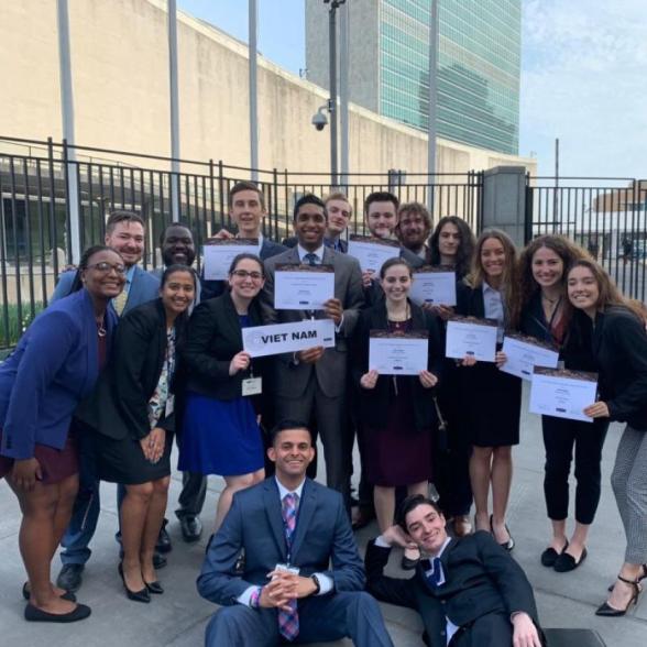Model UN team, vietnam 2018