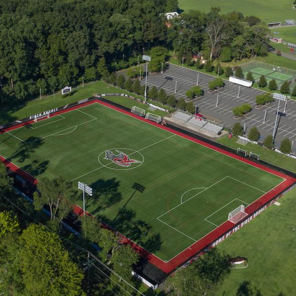 Aerial shot of Athletic field