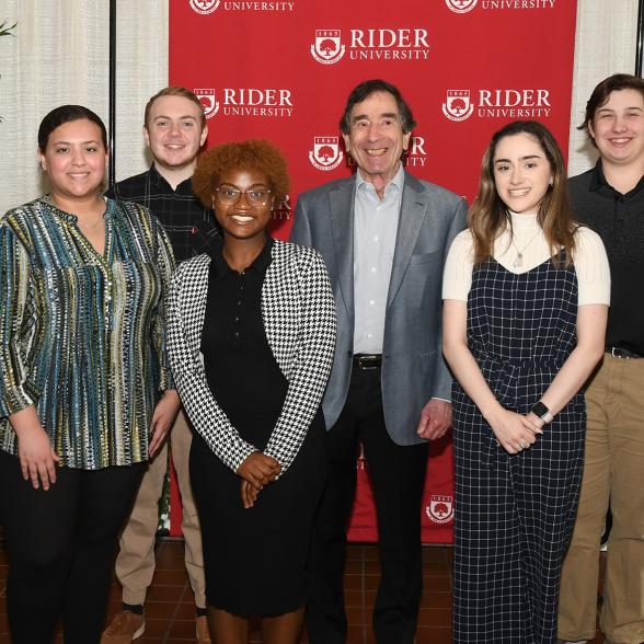 Rider donor and students