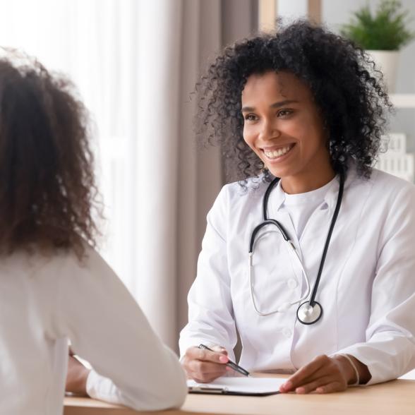 nurse with patient