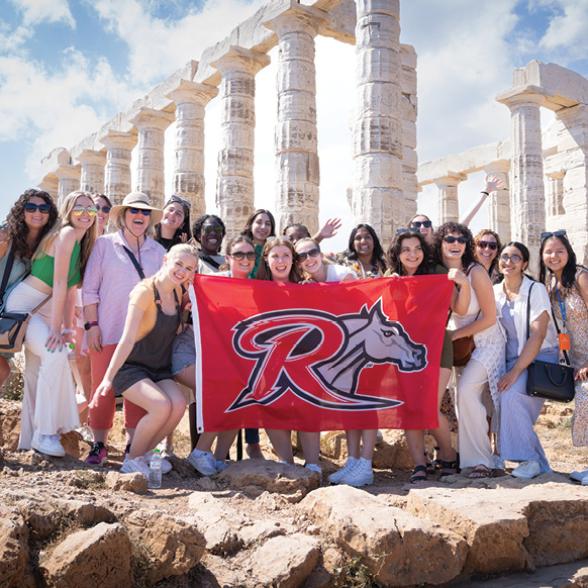 Students studying abroad in Greece