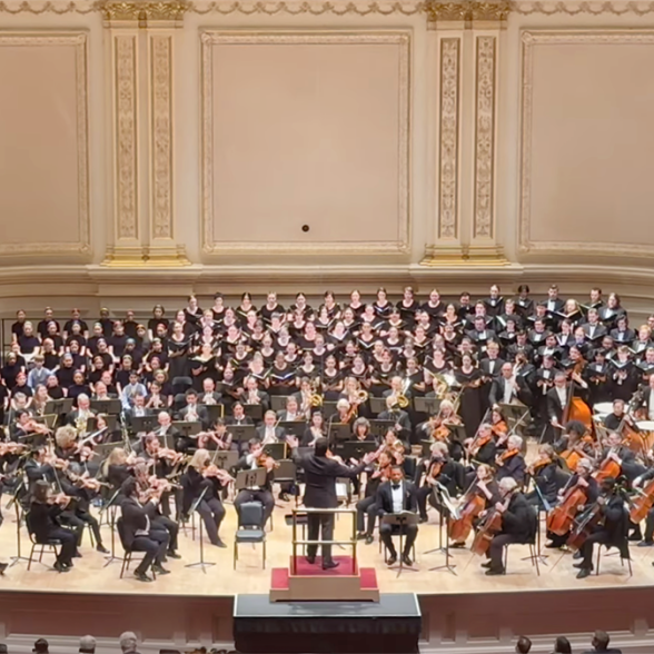 Westminster symphonic choir at Carnegie Hall