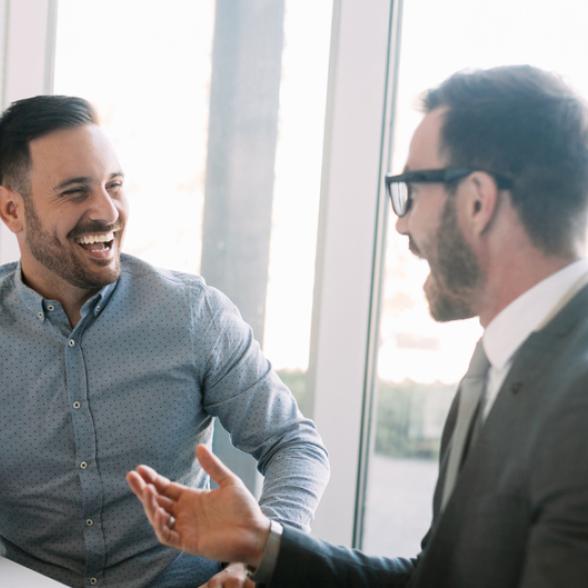 business colleagues in a discussion