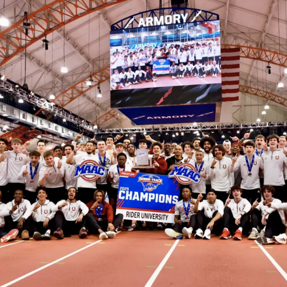 2025 Rider men's indoor track and field MAAC Championship team