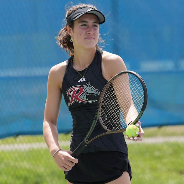 WTEN player gears up to serve ball