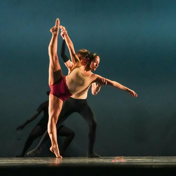 Rider Dance students performing on stage