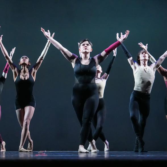 Rider Dance students performing on stage